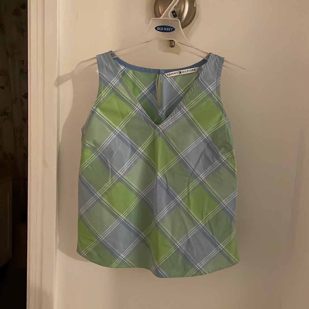 Vintage Tommy Hilfiger Tank Top Plaid Summer Cute